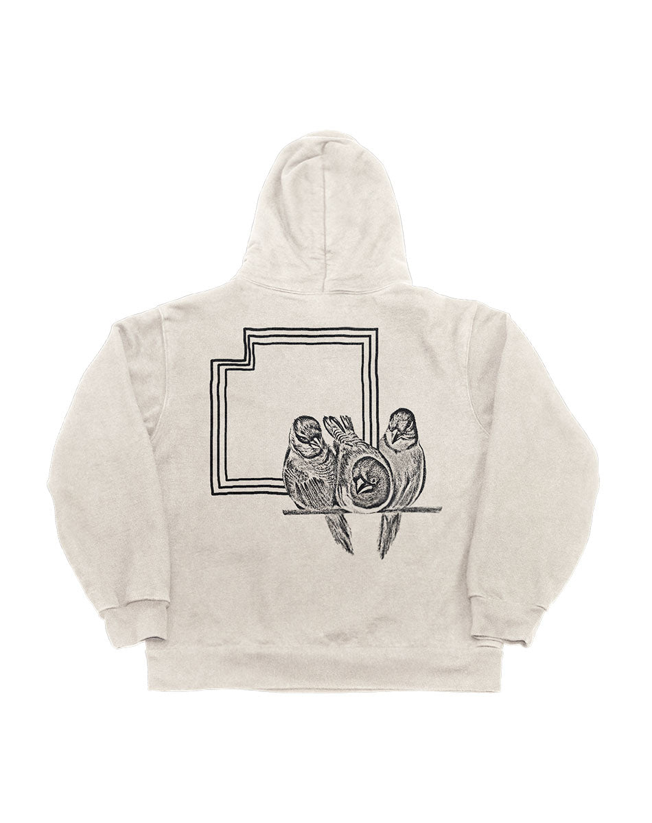 floating world hoodie (cement)