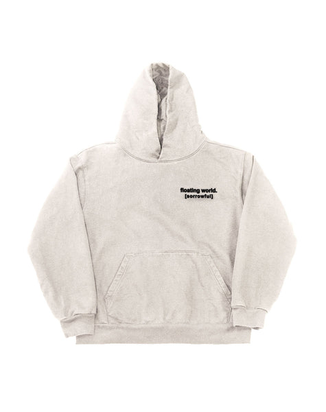 floating world hoodie (cement)